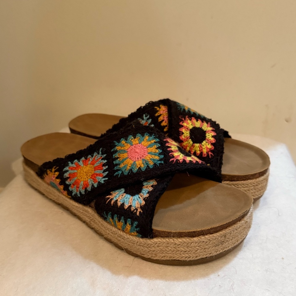 Colorful Crochet Women's Sandals